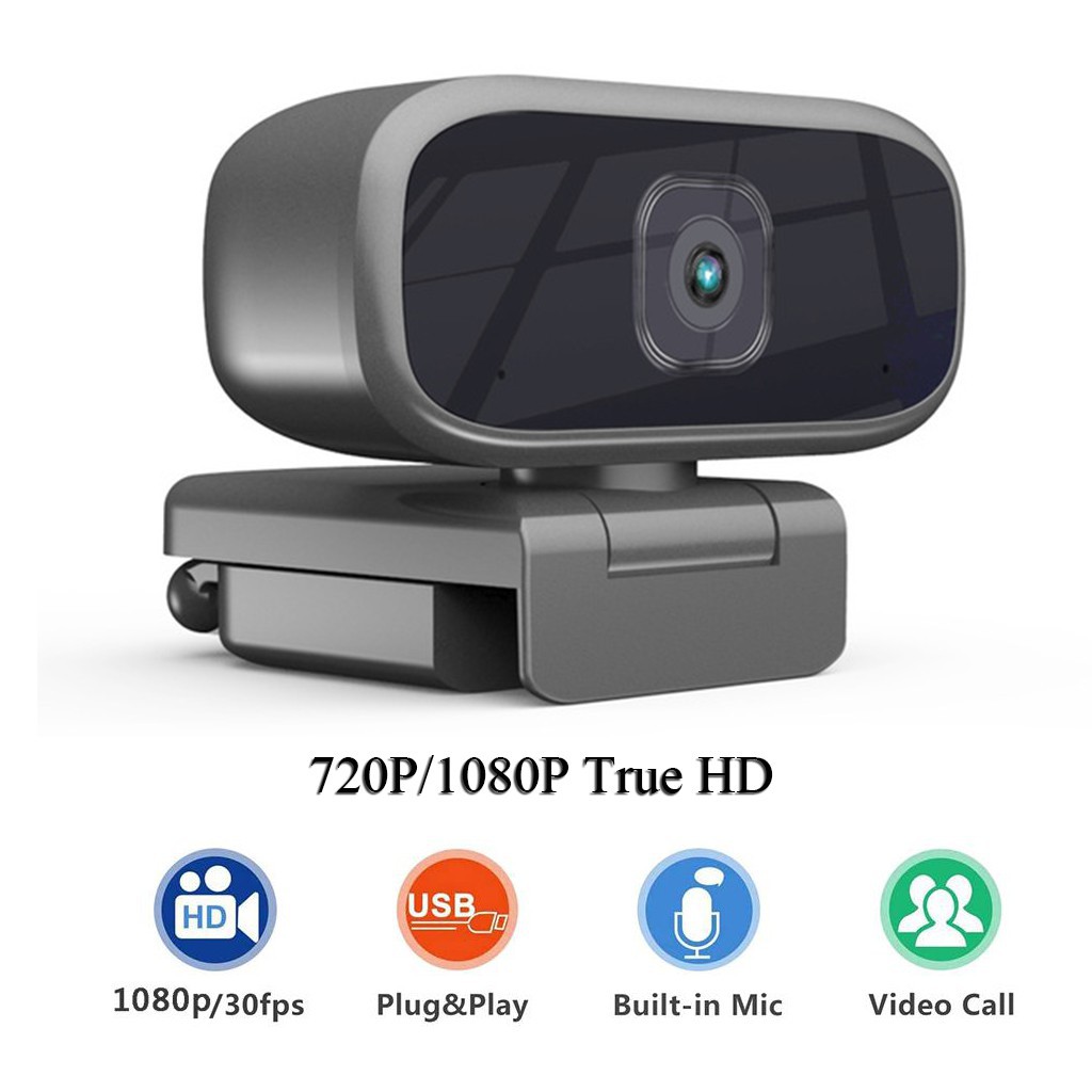1080P 720P Webcam Professional for Online Classes and Online live 360°+90° Rotation webcam camera Built-in HD microphone #8