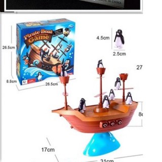 Boat pirates เพนกวิน เกมครอบครัว balancing game