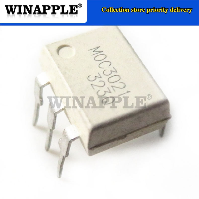 10 ชิ้น MOC3021 MO3021 DIP6 DIP IC ใหม่และต้นฉบับในสต็อก