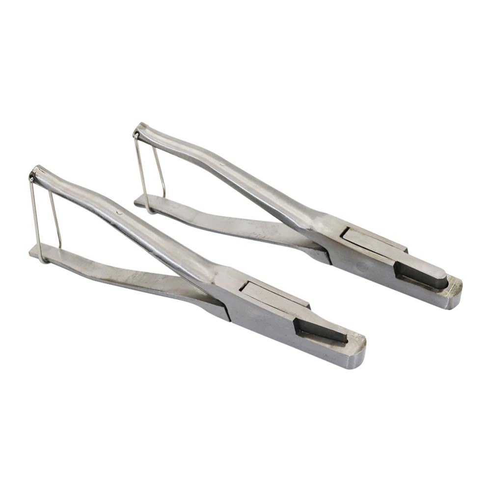 สแตนเลส U/V รูปหู Tong Plier หายไปหมูหูแท็กคีมฟาร์มสัตว์