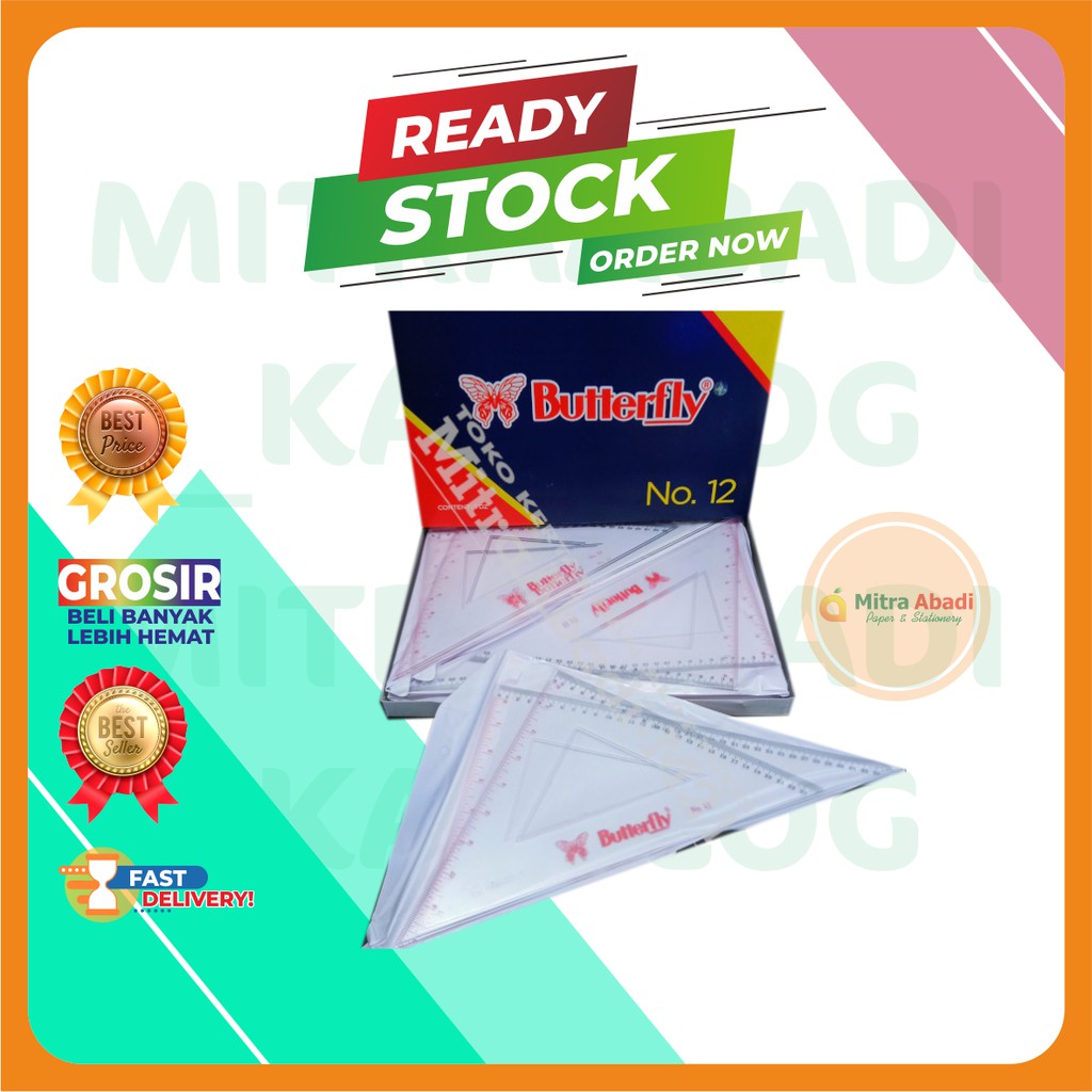 TRIANGLE BUTTERFLY RULER NO. 12