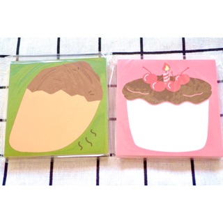 พร้อมส่ง🍠แบ่งขาย🍰memopad📝 ลายมันเผา🍠cake🎂