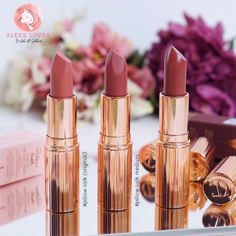 [เหลือ 360.- "เก็บโค้ดทักแชท"] พร้อมส่ง&แท้ Charlotte Tilbury Pillow Talk Lipstick 3 Shades