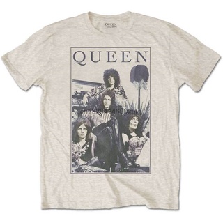 เสื้อยืดโอเวอร์ไซส์ใหม่สไตล์ร้อนทุกการแข่งขัน Freddie Mercury Brian May Band Profile 2 เสื้อยืด MensS-3XL