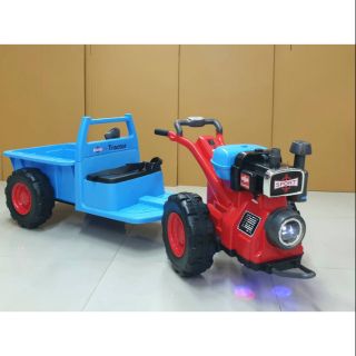 รถแบตเตอรี่ Tractor สีฟ้า รหัส 2037รถไถนา