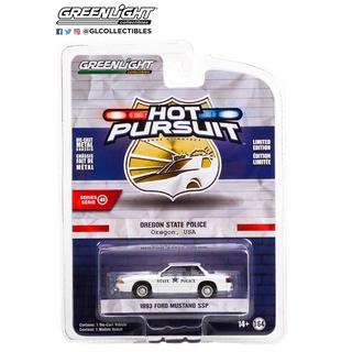 Greenlight 1/64 Hot Pursuit Series 41 Oregon State Police Oregon USA 1993 Ford Mustang SSP 42990-B