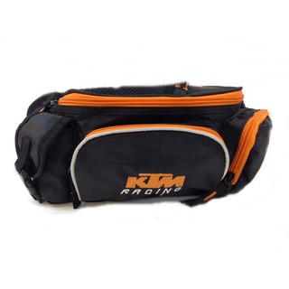 กระเป๋าคาดเอว KTM สีส้มดำ  สวมใส่กับการขับขี่ด้วยความสะดวกสบาย จัดเก็บของได้จำนวนมากและมาพร้อมสายสะพายไหล่ปรับระดับได้