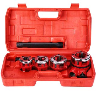 3/4pcs Dies pipes Threader Kit 1/2" 3/4" 1" 1-1/4" Threader Plumber