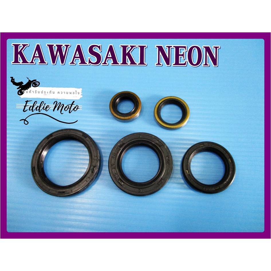 SEAL SET (5 PCS) Fit For KAWASAKI NEON // ชุดซีลผ่าเครื่อง ซีลเครื่องชุด (5 ชิ้น)