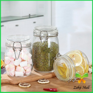 [A648] โหลแก้วมีฝาปิด โหลแก้วสูญญากาศ  มีหลายขนาดให้เลือก Glass sealed jar