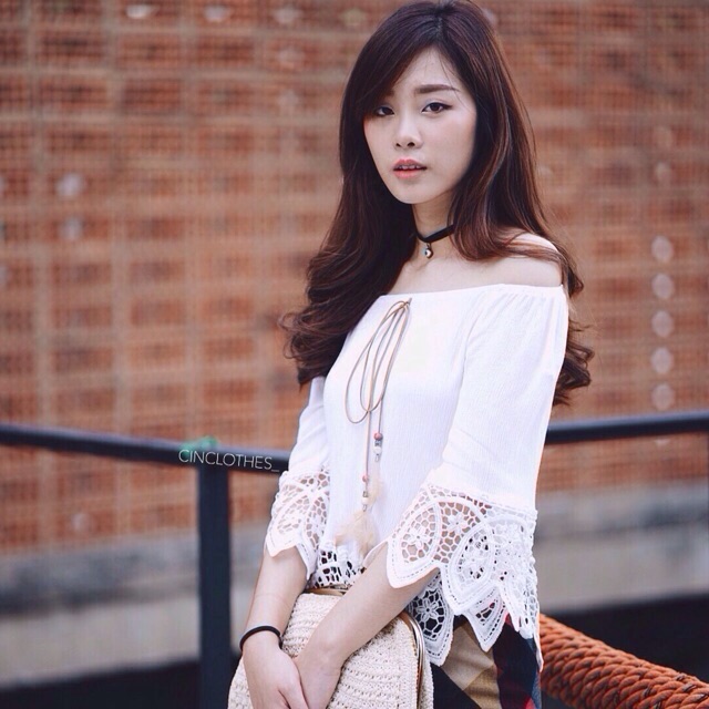 Boho style off shoulder