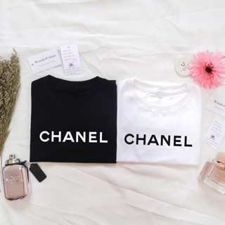 เสื้อยืดสกรีนลายchanel เสื้อยืดชาแนล เสื้อยืดน่ารักๆ มีไซส์เด็ก