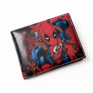 Shopee 9.9 SUPER Boys กระเป๋าสตางค์ หนังสังเคราะห์ ลายตัวละคร Deadpool