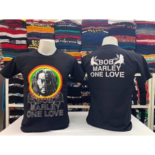 สไตล์ใหม่ เสื้อยืดลาย BOB MARLEY คอกลมสามารถปรับแต่งได้