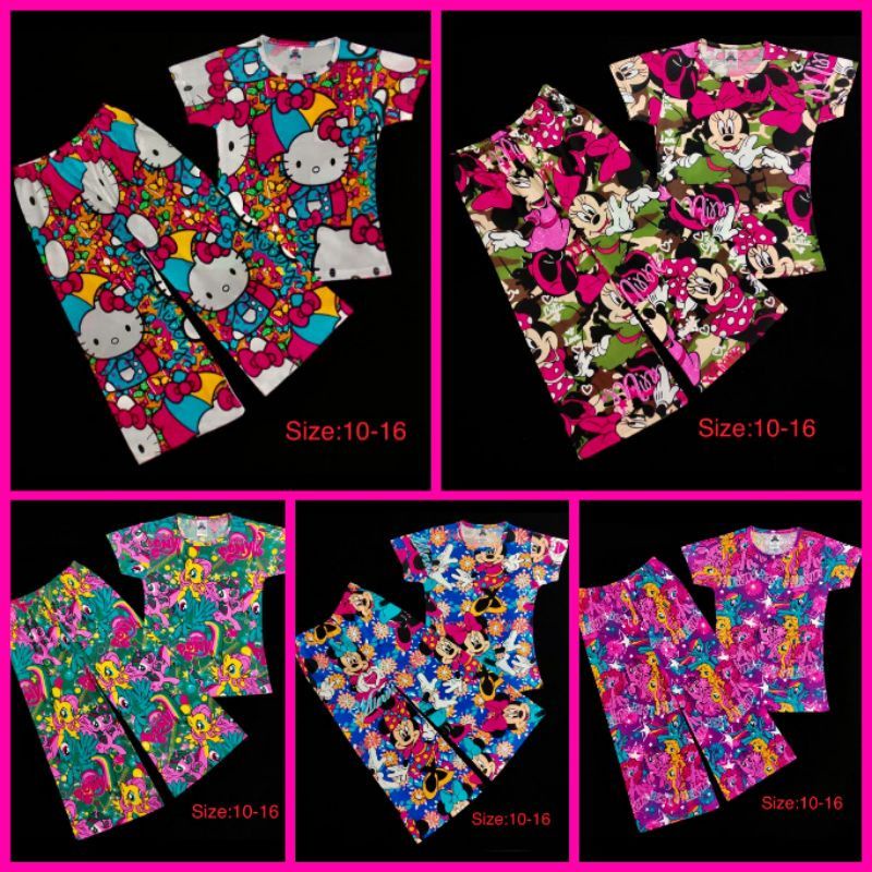 ชุด PALAZO KIDS KARTON !! PONY HELLO KITTY MINIE MOUSE