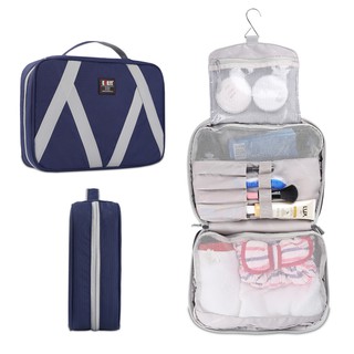BUBM TGX Large กระเป๋าจัดระเบียบเครื่องสำอาง สบู่ เเชมพู สำหรับเดินทางพร้อมที่เเขวนในตัว Toiletries Bag