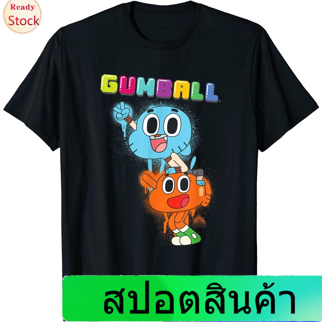 เสื้อยืดแขนสั้น The Amazing World Of Gumball Gumball Spray T-Shirt The Amazing World of Gumball Shor