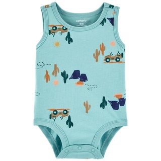 Carters Bodysuit 1Pc Green L8 คาร์เตอร์เสื้อผ้าชุดบอดี้สูทพิมพ์ลาย