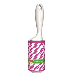 ว๊าว🍟 สก๊อตช์-ไบรต์ ลูกกลิ้งขจัดฝุ่น สีม่วง คละลาย Scotch Brite 3M Printed Lint Roller Purple Color Assorted