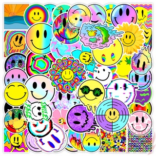 ❉ Smiley World Series 01 Fashion Brand Funny Smile สติ๊กเกอร์ ❉ 50Pcs/Set DIY Fashion Mixed Doodle Decals สติ๊กเกอร์