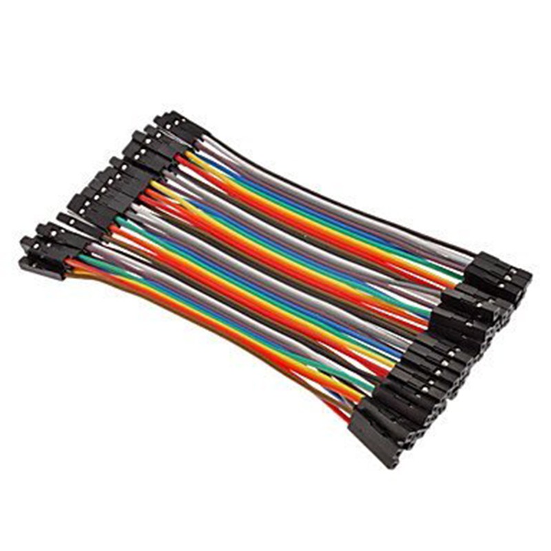 Dupont Line 10 ซม. 40Pin Female to Female Jumper Wire Dupont Cable สําหรับ Arduino DIY