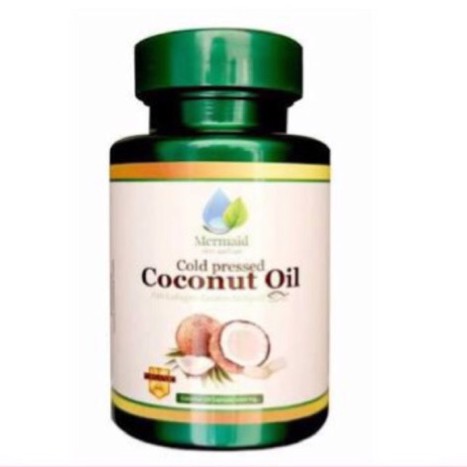 รุ่นใหม่ ของแท้100% น้ำมันมะพร้าวสกัดเย็น Coconut oil by Mermaid