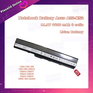 แบตโน๊ตบุ๊ค Notebook Battery Asus A32 K52 Series (11.1V 4400mAh 6 cells) Li-ion Battery สินค้ารับประกัน 1 ปี