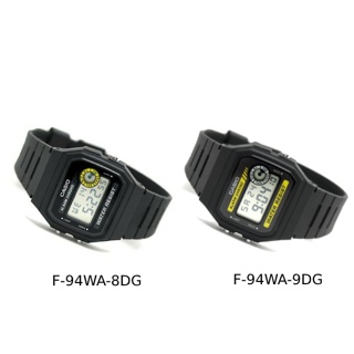 Casio นาฬิกาข้อมือชาย/หญิง รุ่น F-94,F-94WA,F-94WA-8DG,F-94WA-9DG