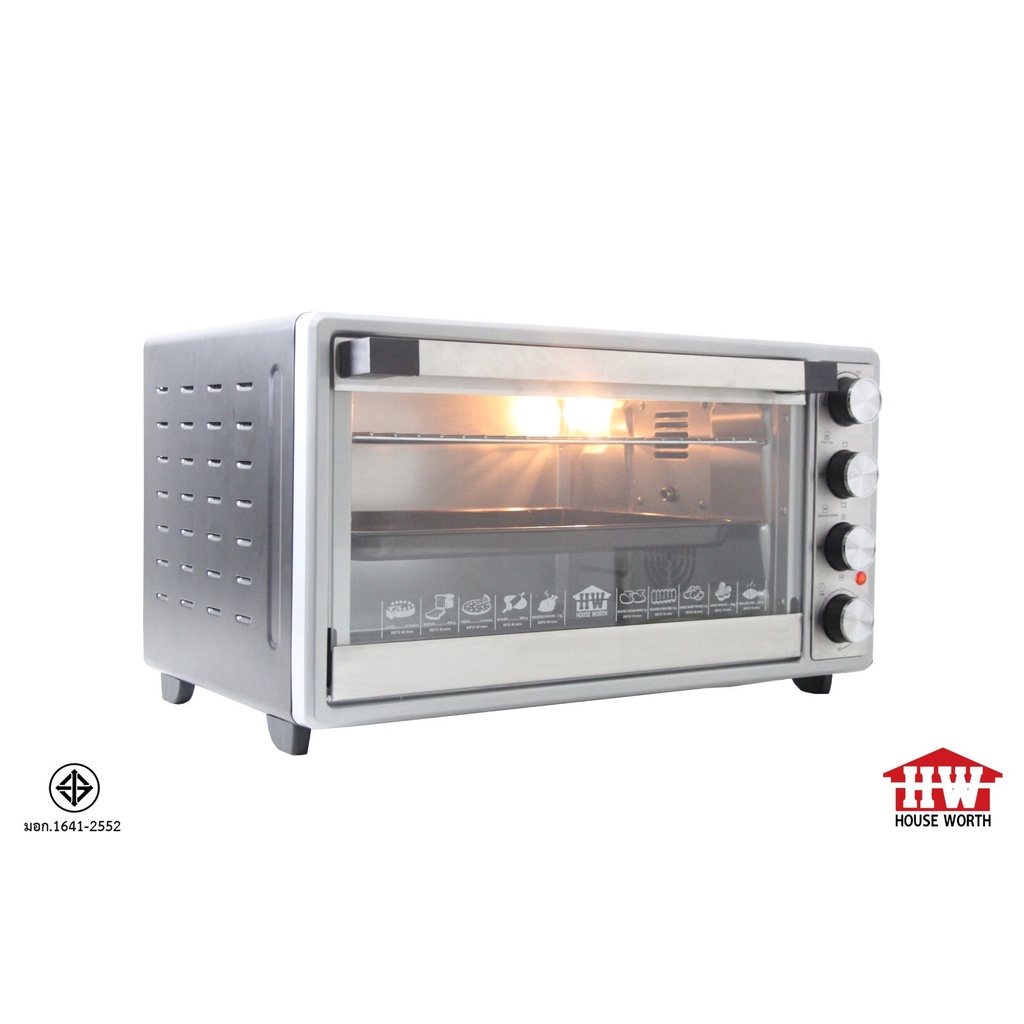 HOUSE WORTH เตาอบ อเนกประสงค์ รุ่น HW-8089 - ขนาด 42 ลิตร  เตาไฟฟ้า เตาอบขนม เตาอบอาหาร เตาอบ