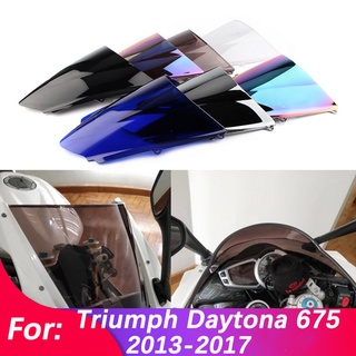 กระจกกันลมพลาสติก ABS อุปกรณ์เสริม สําหรับ Triumph Daytona 675 2013 2014 2015 2016