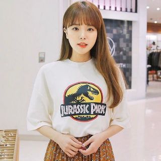 เสื้อยืดแขนถึงศอกลาย Jurassic Park