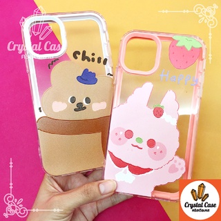 เคสมือถือประกบ 2ชิ้น Oppo A15 A16 Reno5 นิ่มใส TPU พิมพ์ลายการ์ตูน