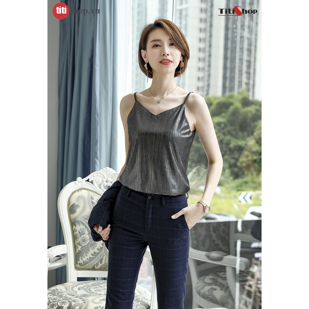 Titishop AOL107 เสื้อกั๊กเสื้อเชิ้ต