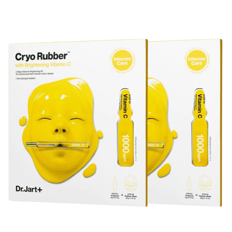 Dr.jart+ Cryo Rubber with Brightening Vitamin C Mask 1.54 oz /44g Value Set (2 หน้ากาก) หมดอายุ: 202