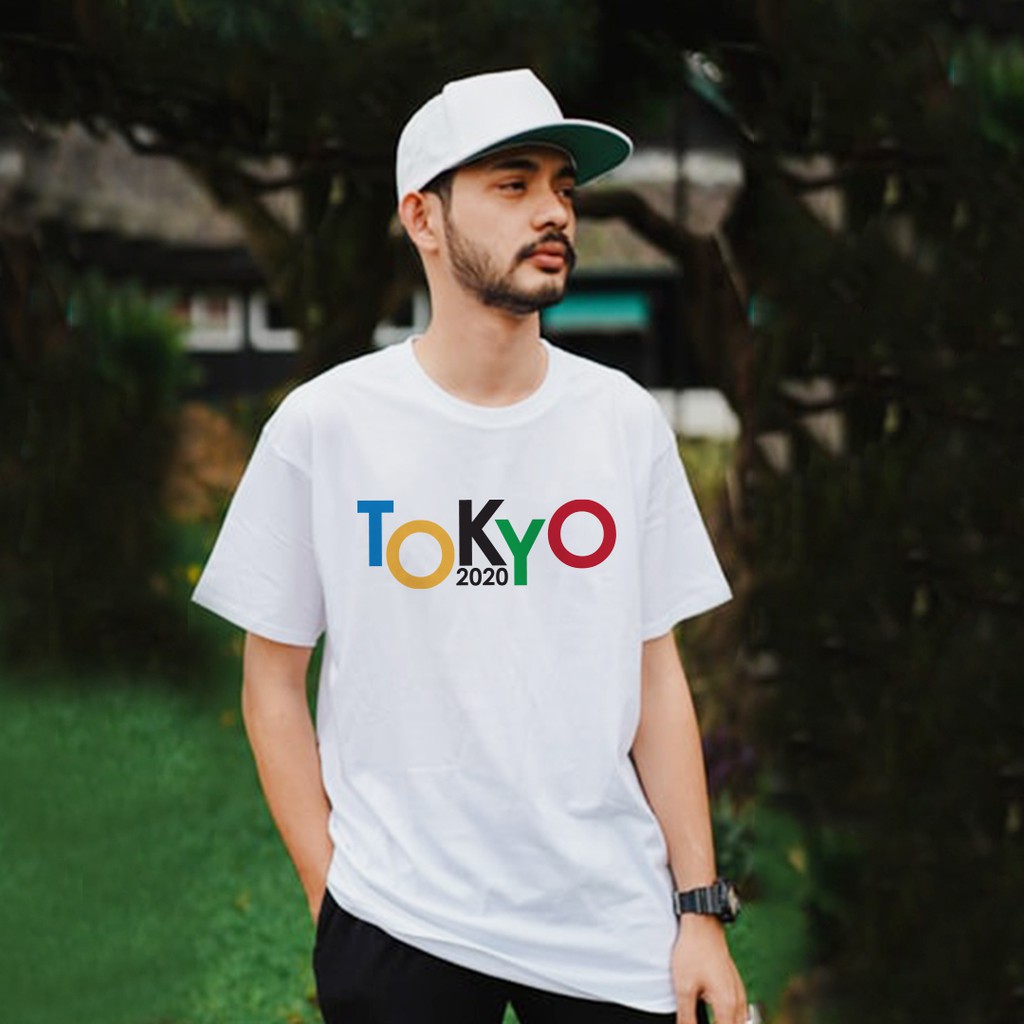 เสื้อยืด OLYMPICS TOKYO DESIGN BAJU OLYMPICS DTF PREMIUM COTTON 190GSM VIRUS PRINT