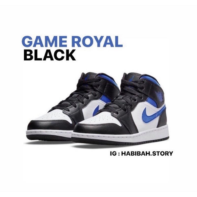 jordan 1 mid game royal gs