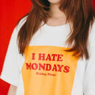 **อ่านก่อนซื้อ**สินค้าลดล้างสต๊อก***I HATE MONDAY. ORIGINAL CONTEMPORARY VINTAGE TEEs