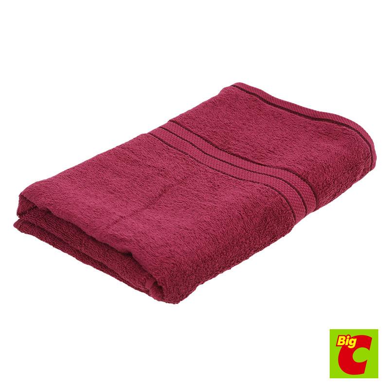 เบสิโค Solid ผ้าขนหนูสีพื้น 29สีเลือดหมู ขนาดx 60นิ้วBESICO ColorTowel CrimsonColor Size29 x 60