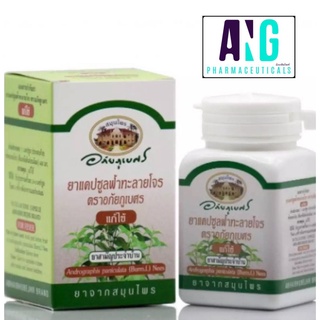 ฟ้าทะลายโจร อภัยภูเบศร 60 แคปซูล FA TA LAI JONE ABHAIBHUBEJHR BRAND 60 Capsules