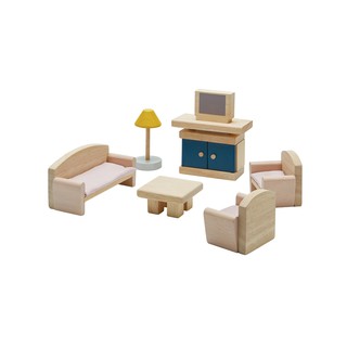 PlanToys 7355 LIVING ROOM - ORCHARD ของเล่นไม้ห้องนั่งเล่น - ออร์ชาร์ด คอลเล็กชั่น ของเล่นเด็ก 3 ปีขึ้นไป