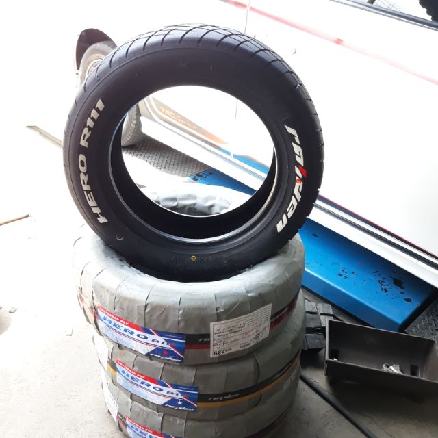 ยางใหม่ ลายซิ่ง Hero R111ขนาด19555R15 ยางปี20 Raiden By Lenso ...