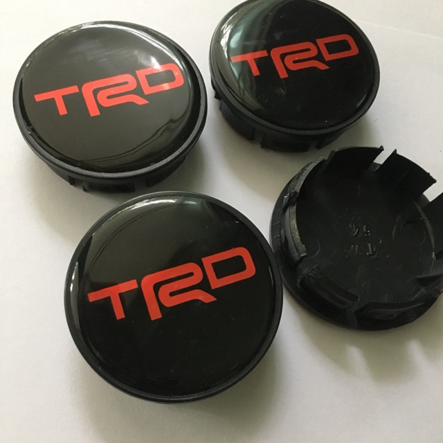 ของใหม่ 54 มิล ฝาครอบล้อ toyota trd โตโยต้า ฝาดุมล้อ ดุมล้อแม็ก ติดสติกเกอร์เรซิ่น vios yaris altis