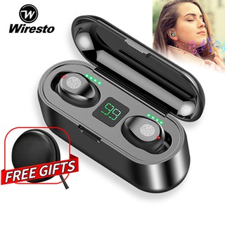 Wiresto หูฟังทรูไวร์เลส TWS ไร้สายบลูทูธ เวอร์ชั่น 5.0