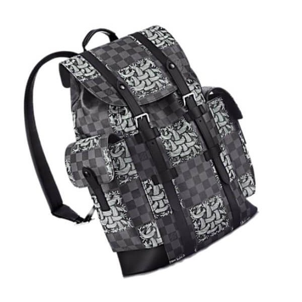 Louis Vuitton Christopher Backpack Limited Edition Damier Graphite Pixel PM  at 1stDibs