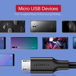 UGREEN สายชาร์จ ไมโคร USB 2.0 A ตัวผู้ เป็น ไมโคร USB B พร้อมส่ง