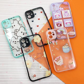 เคสมือถือ i11/ i12 Pro/ Samsung A42(5G)/ A52(4G/5G) พร้อมส่งจากไทย!! เคสใสกากเพชร เคสกริตเตอร์ เคสขอบสี เคสแฟชั่น เคสสวย