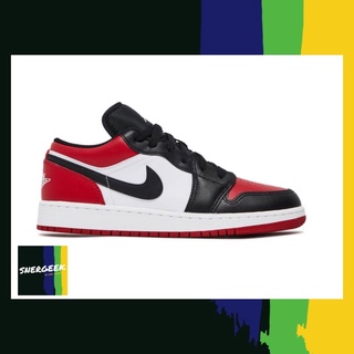 รองเท้า Jordan 1 Low Bred Toe รับประกันของแท้ 💯