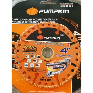 พัมคิน​ pumpkin ใบตัดเพชรอเนกประสงค์ 4 นิ้ว​ ตัดวัสดุได้หลากหลายชนิด