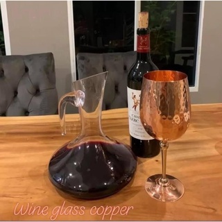 Copper Wineglass แก้วไวน์ทองแดง copper wineglass 100% import from Turkey  100% handcrafted copper แก้วไวน์ทองแดงแท้