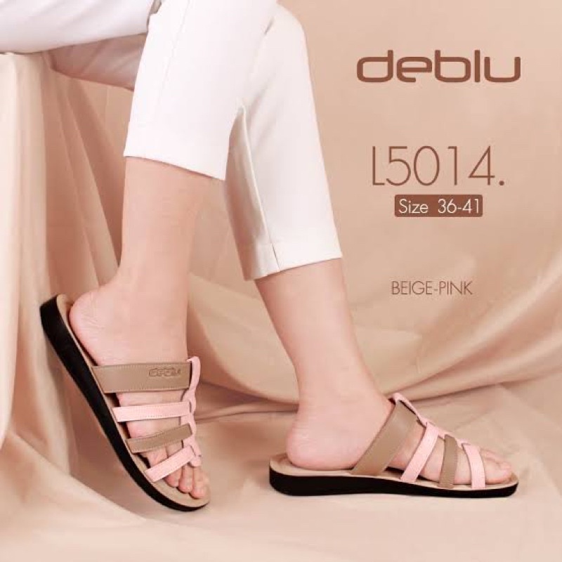 NFshoes ถูกสุด! รองเท้าแตะ หญิง เพื่อสุขภาพ Deblu เดอบลู รุ่น L5014 พื้นนุ่ม น้ำหนักเบา ของแท้ 100%
